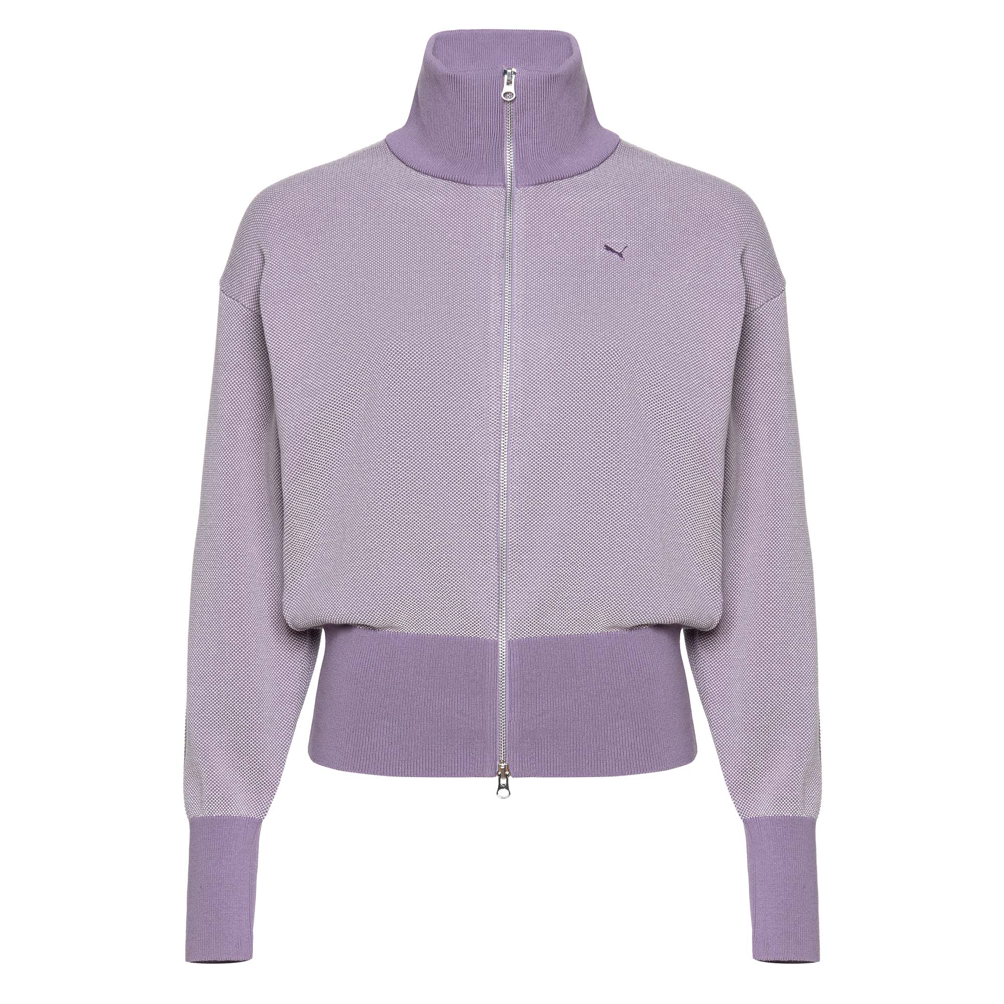 Женская олимпийка PUMA YONA Full-Zip Cardigan цвет фиолетовый арт