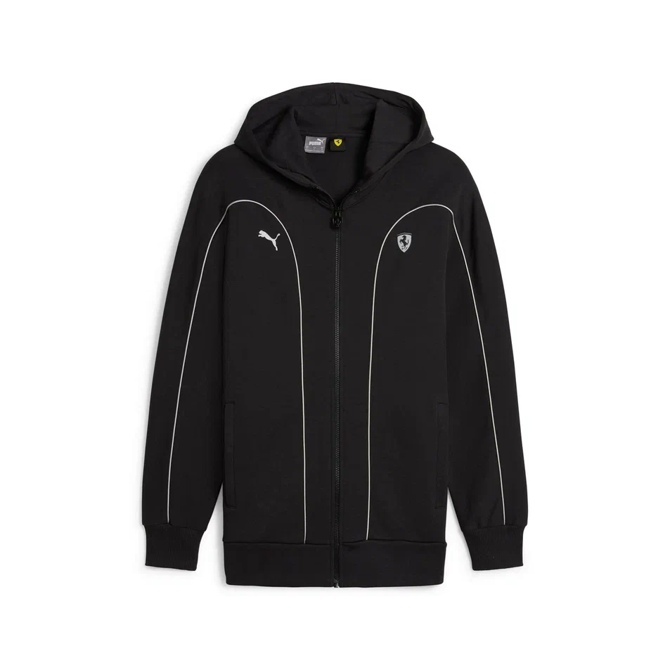 Мужская толстовка PUMA Ferrari Style Hooded Jacket цвет черный арт