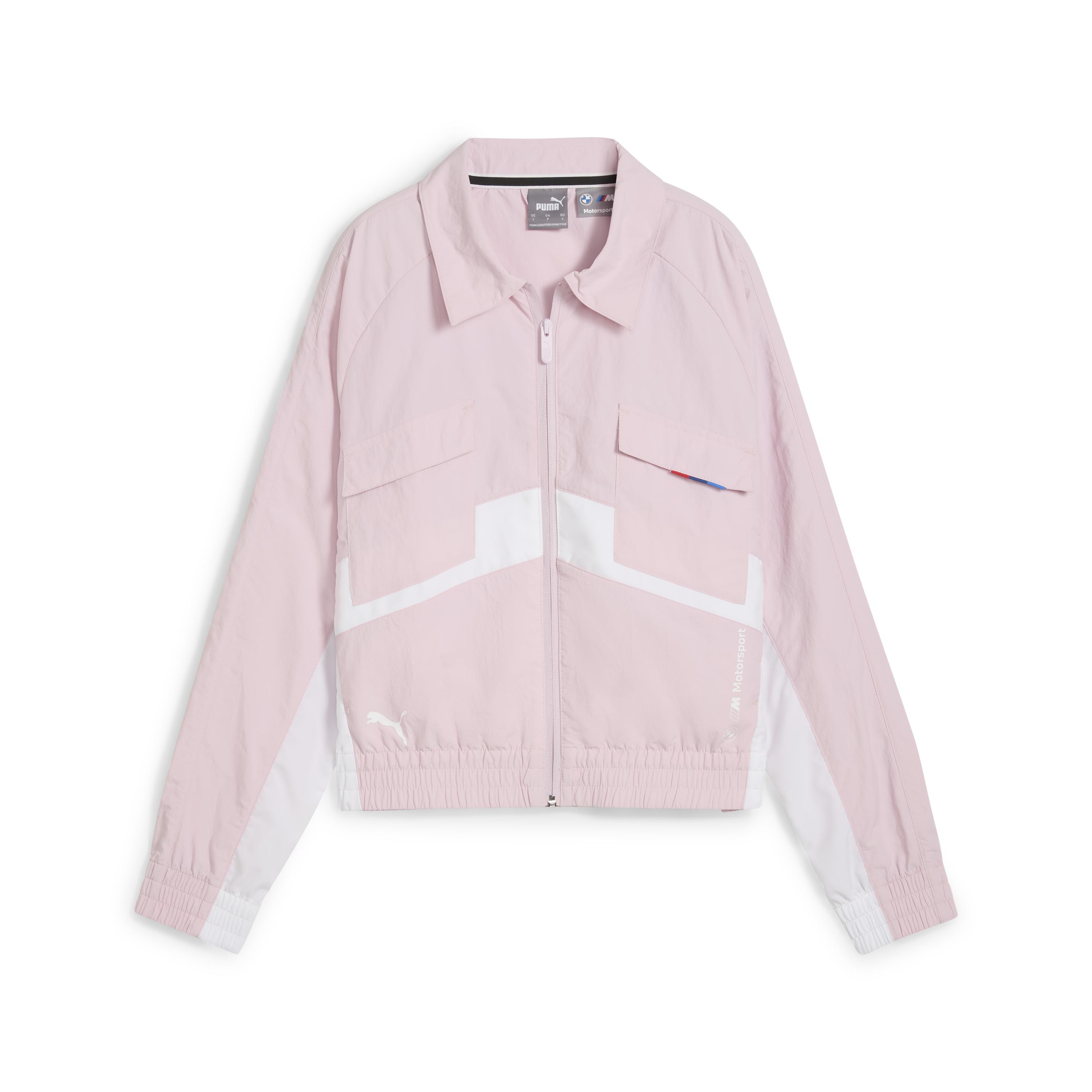 Женская ветровка PUMA BMW MMS WMN WOVEN JACKET цвет розовый 63064106 ...