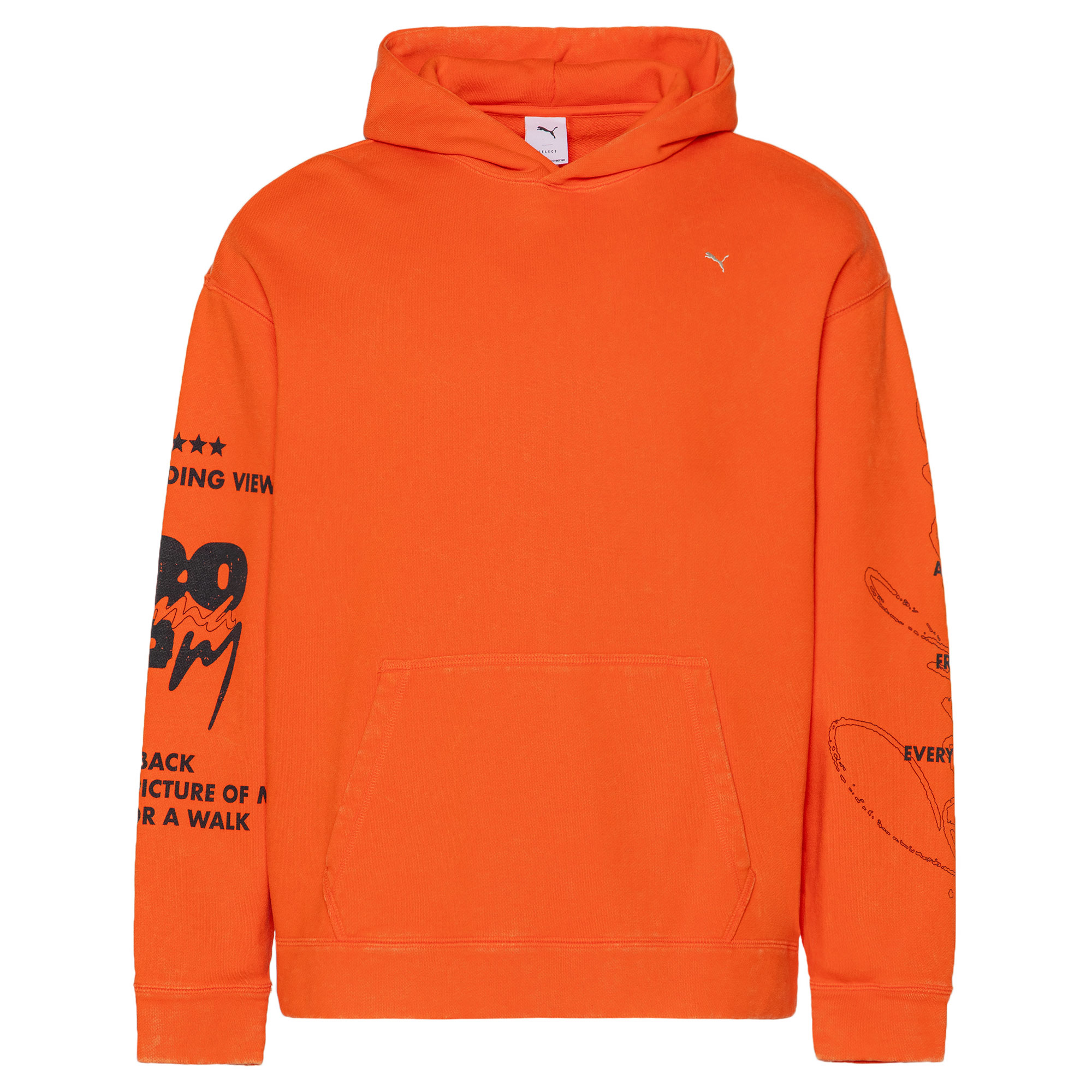 puma hoodie orange