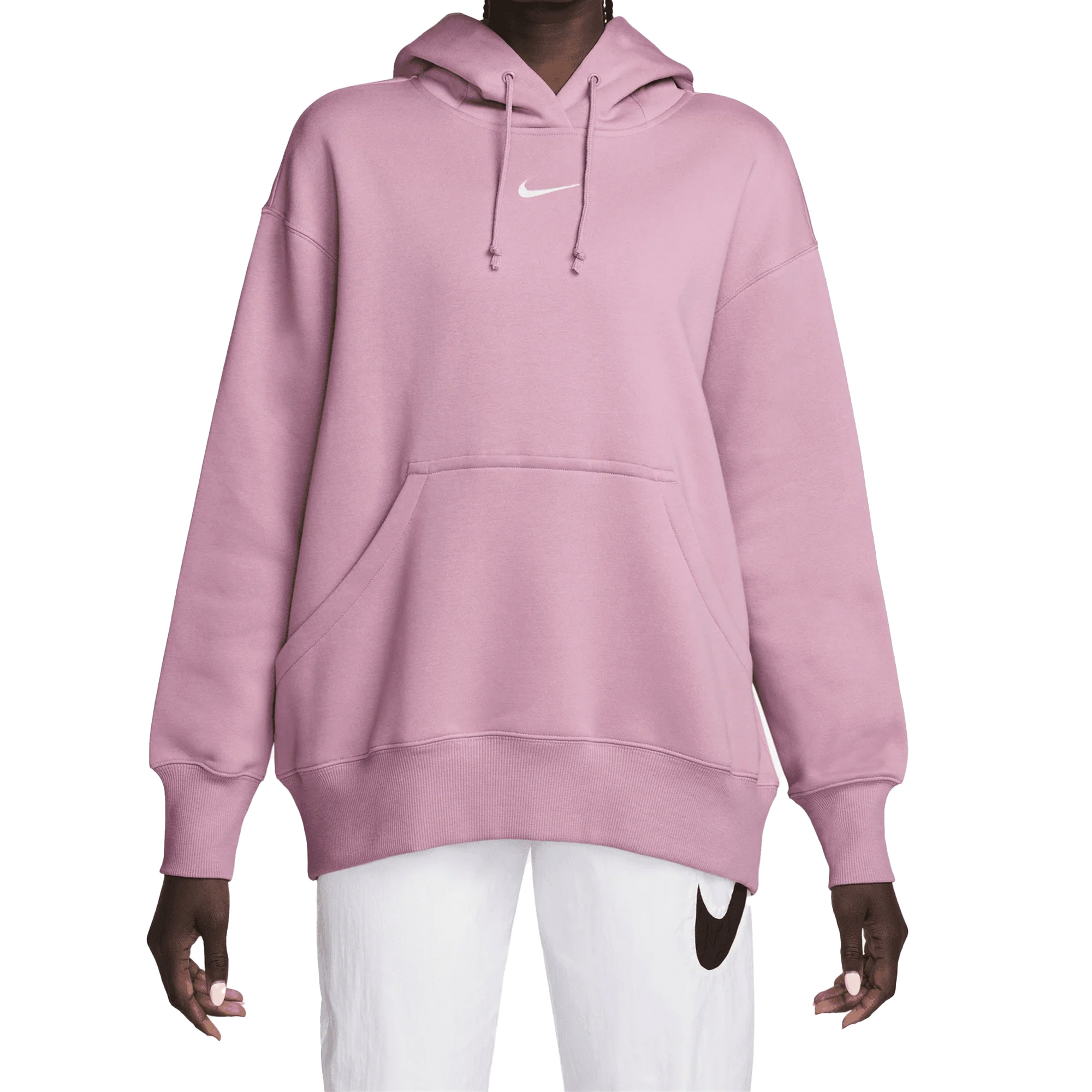 Женская толстовка Nike PHNX FLC OS PO HOODIE цвет розовый арт