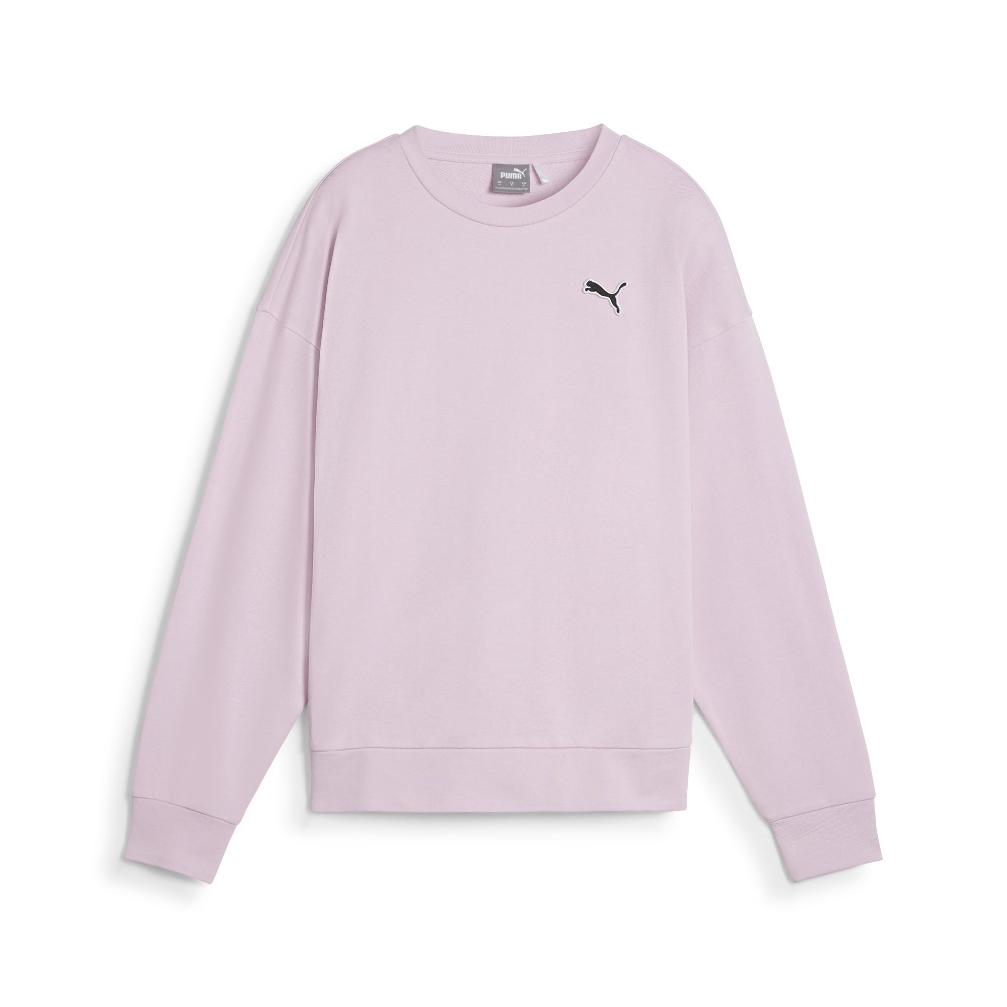 Женский свитшот PUMA BETTER ESSENTIALS Crew цвет фиолетовый арт