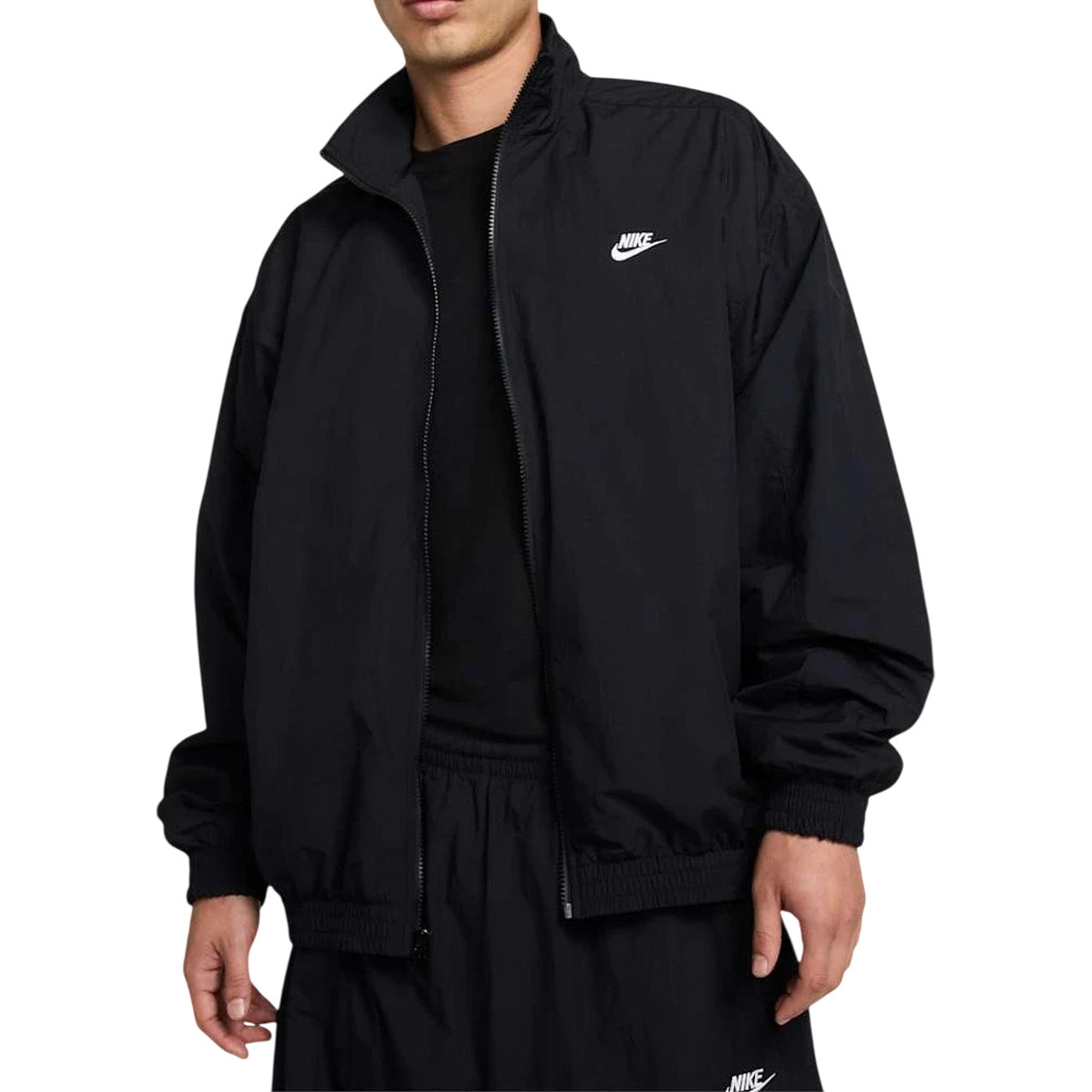 Мужская ветровка Nike CLUB WVN TRK JKT OS цвет черный арт HQ6109