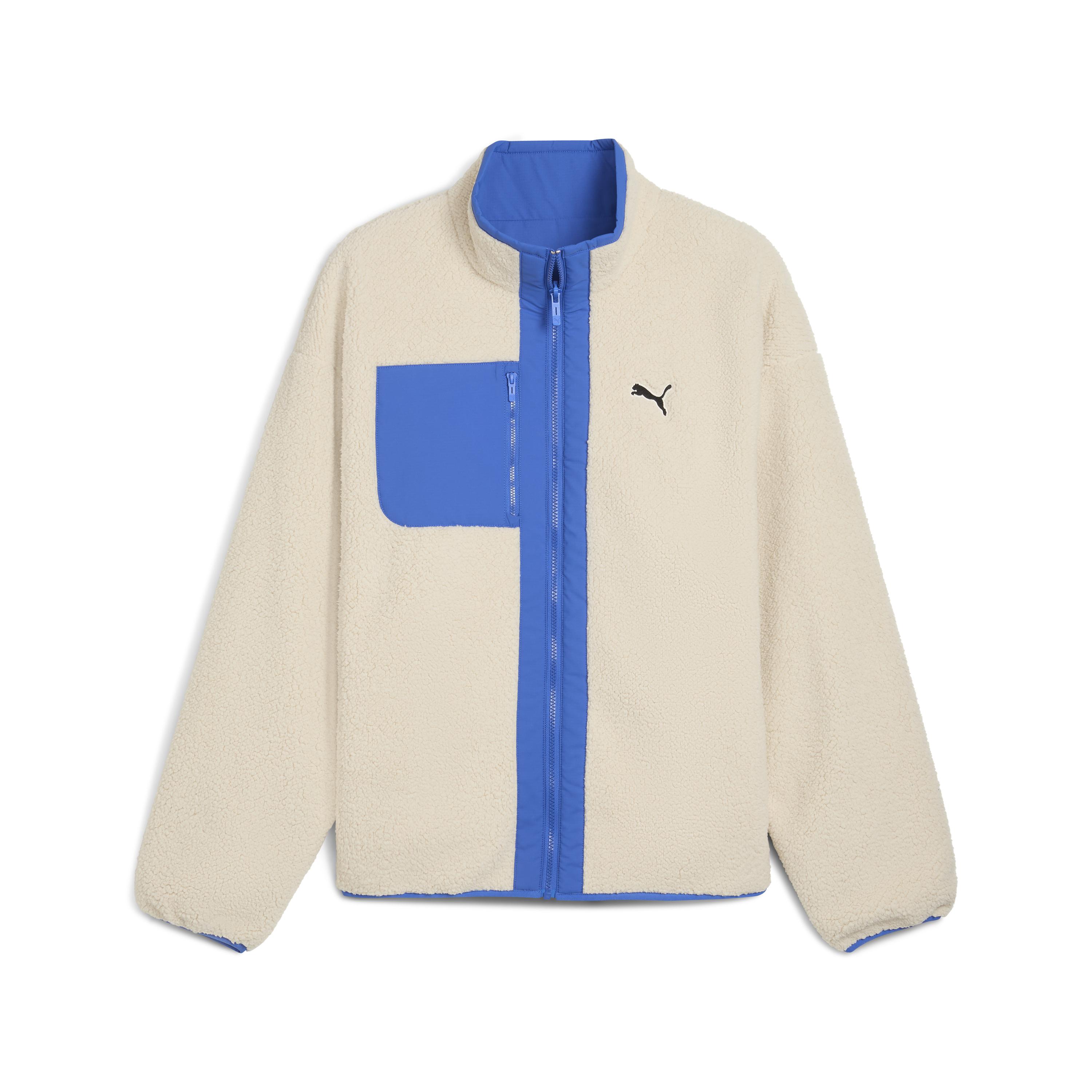 Мужская олимпийка PUMA Reversible Sherpa Jacket цвет бежевый арт