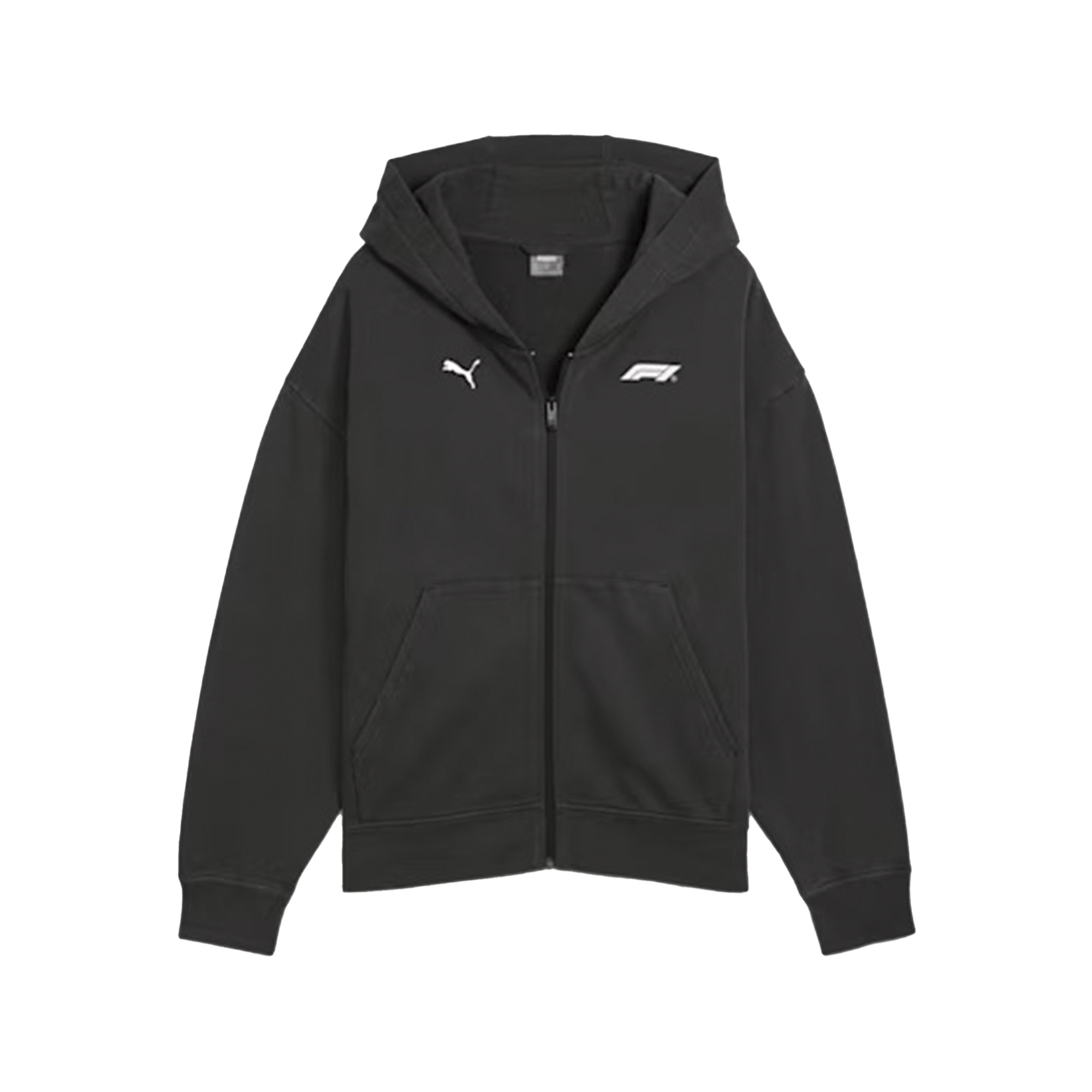 Мужская толстовка PUMA F1 Graphic Fullzip Hoodie цвет серый арт