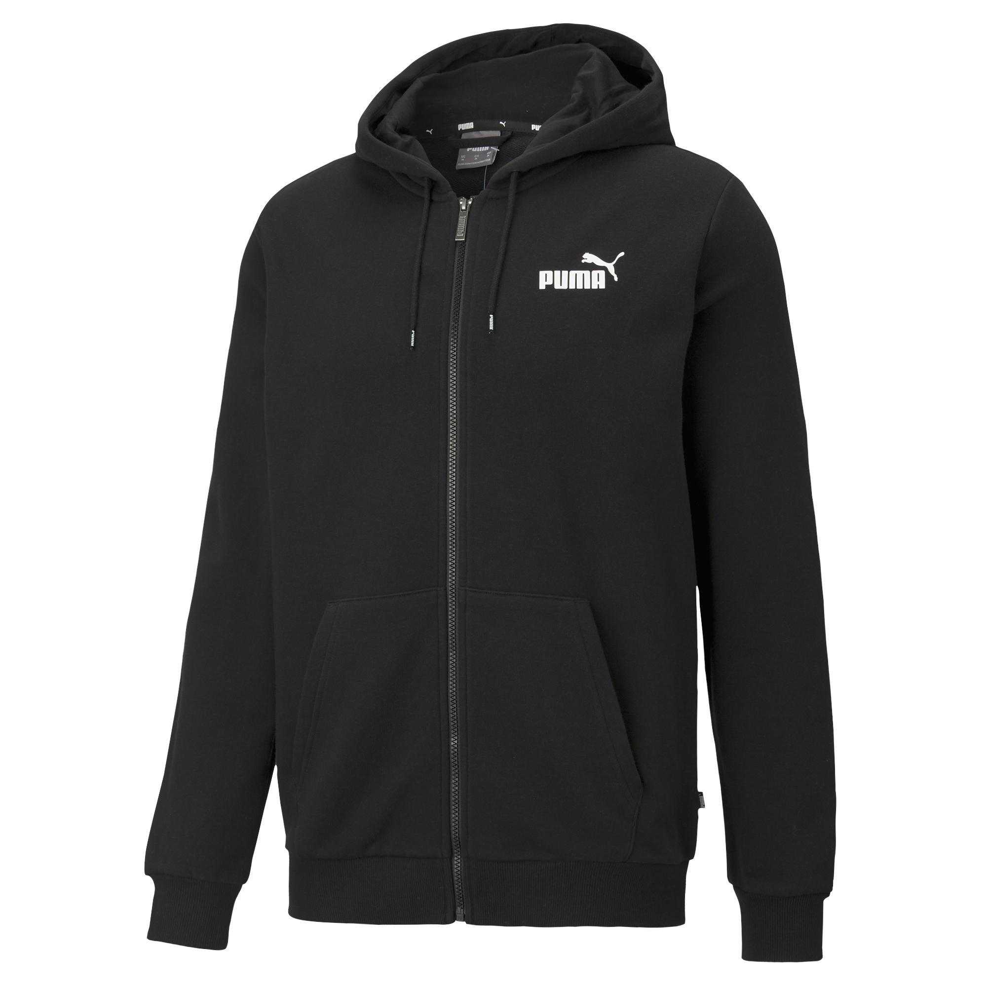 Мужская олимпийка PUMA ESS Small Logo FZ Hoodie цвет черный арт