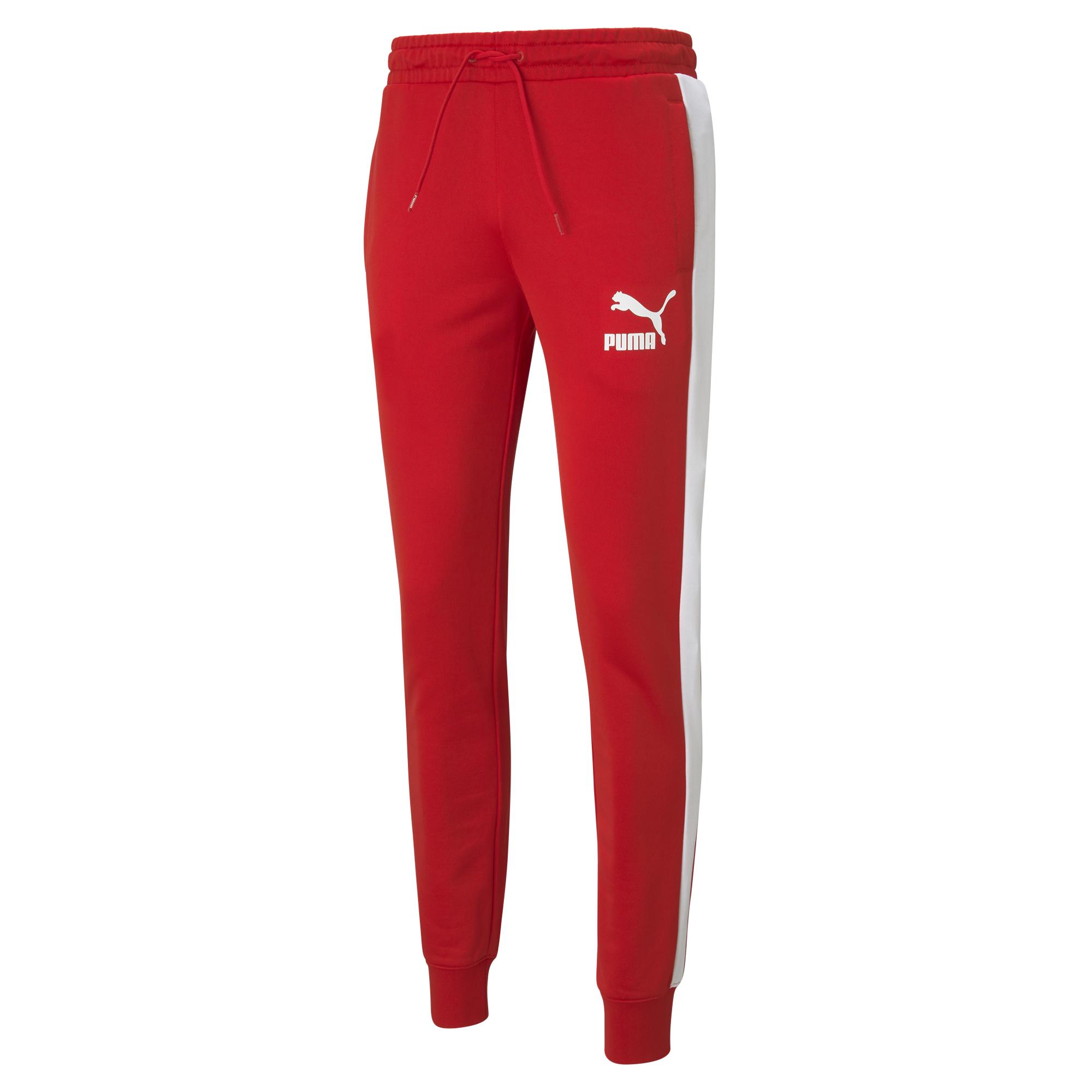 Мужские брюки PUMA T7 Track Pants PT цвет красный арт 53009811
