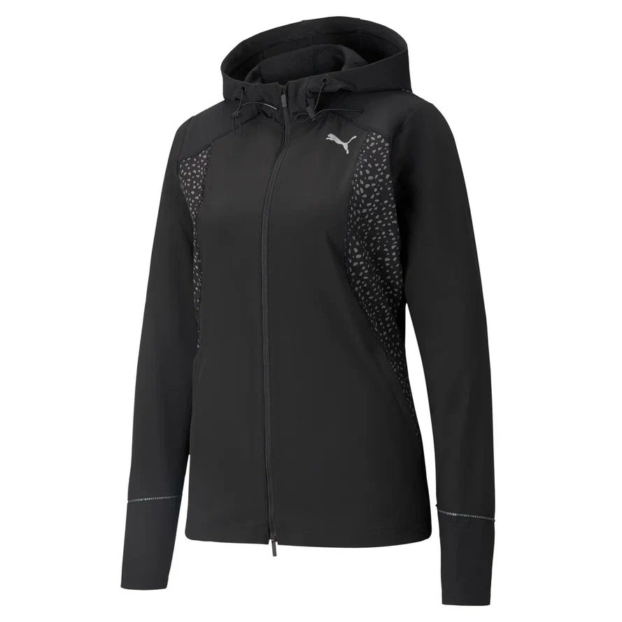 Женская ветровка PUMA RUN REFLECTIVE WOVEN JACKET цвет черный 52084101 ...