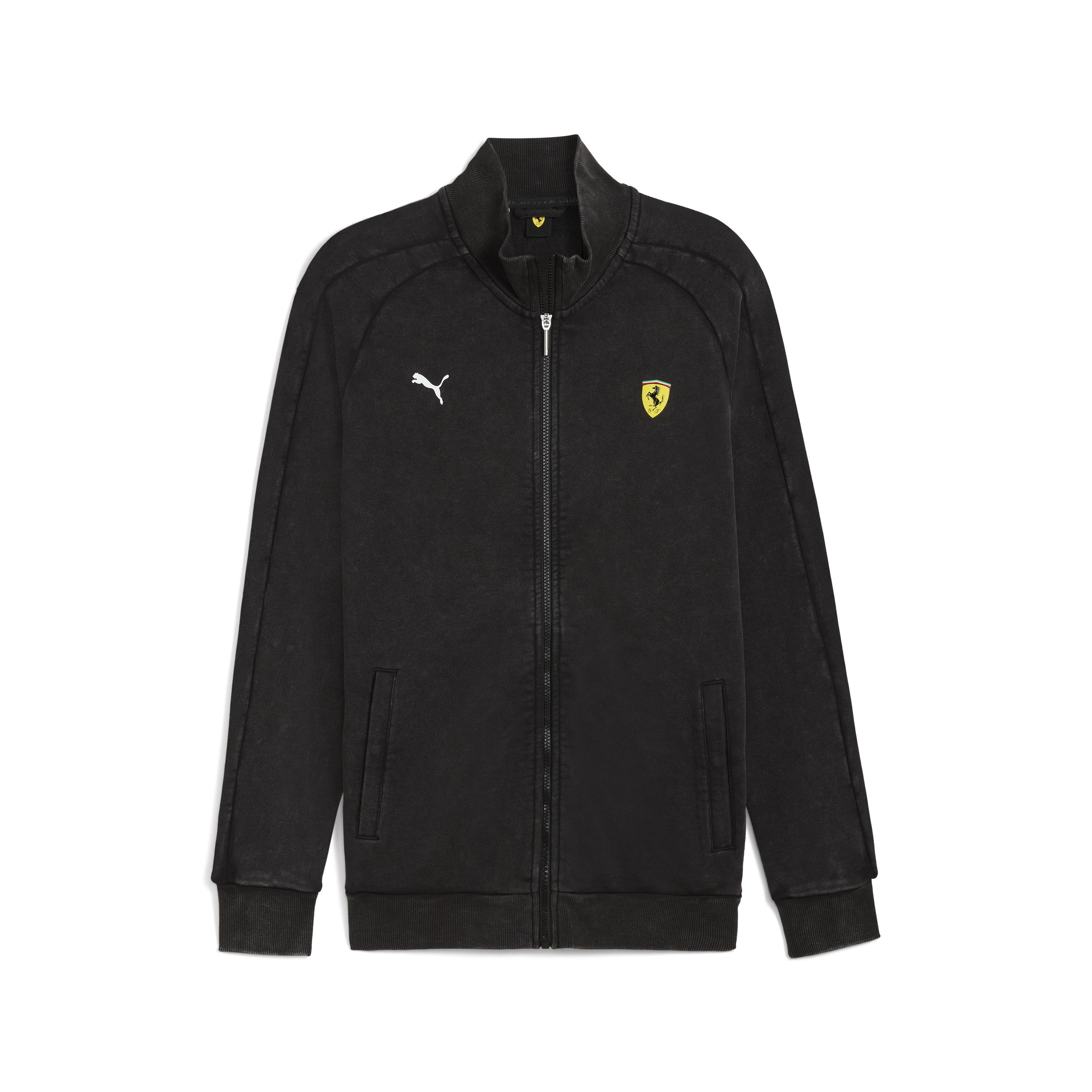 Мужская олимпийка PUMA Ferrari T7 Jacket цвет черный арт 63275401