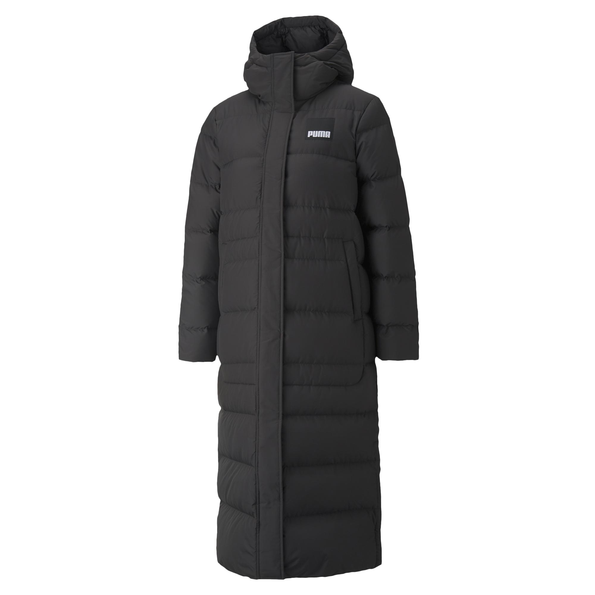 Женская куртка PUMA Long Oversized Down Jacket цвет черный арт