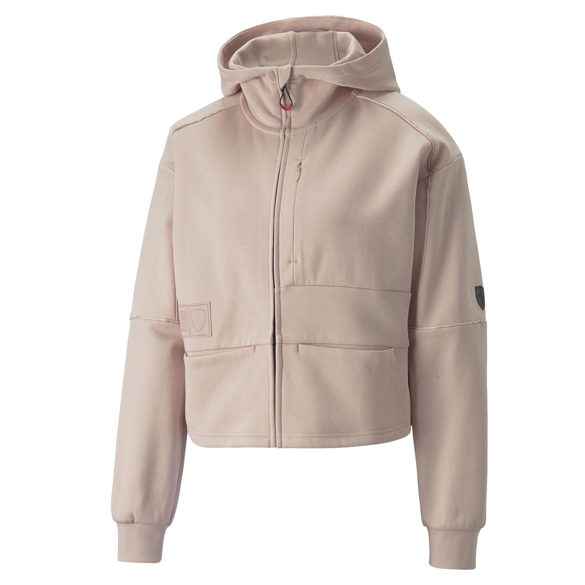 Женская толстовка PUMA Ferrari Style Sweat Jkt Wmn цвет розовый ...