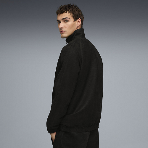 Мужская олимпийка PUMA T7 Suede Track Jacket цвет черный арт