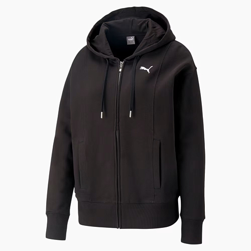 Женская толстовка PUMA HER Full-Zip Hoodie цвет черный арт 67311101 -  купить в городе Москва и область с доставкой: цена, фото | Amazing Red