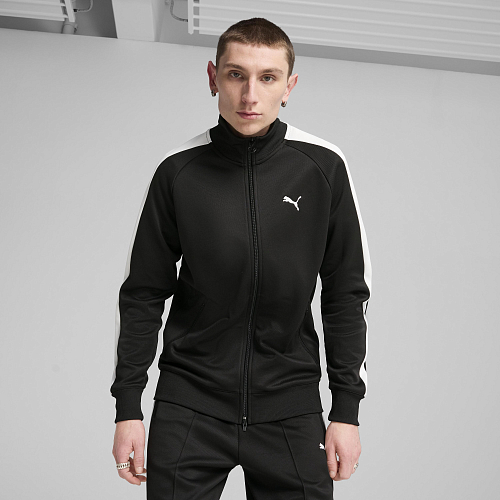 Мужская олимпийка PUMA T7 ALWAYS ON Track Jacket цвет черный арт