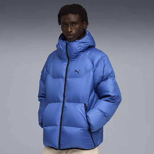 Мужская куртка PUMA Hooded Down Puffer Jacket цвет синий арт