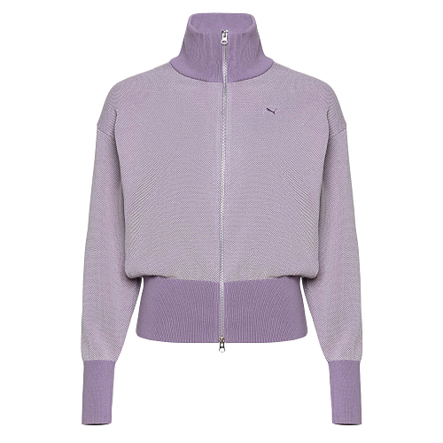 Женская олимпийка PUMA YONA Full-Zip Cardigan цвет фиолетовый арт