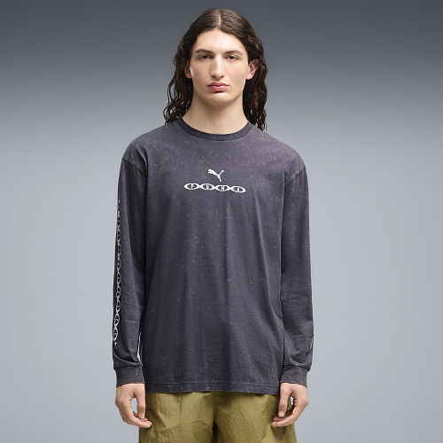 【む】 Мужской лонгслив PUMA Run Culture Collective Longsleeve цвет