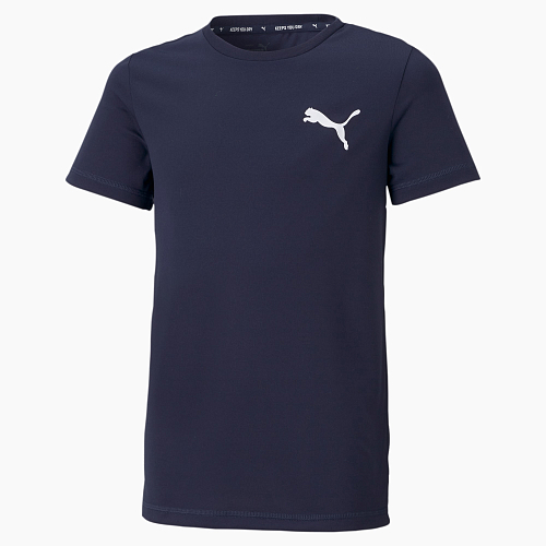 Детская футболка PUMA ACTIVE Small Logo Tee цвет синий арт 58698006 -  купить в городе Москва и область с доставкой: цена, фото | Amazing Red