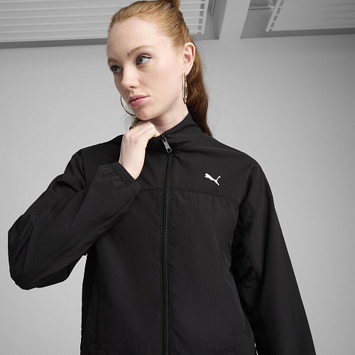 Женская олимпийка PUMA DARE TO Zip-Off Jacket цвет черный арт