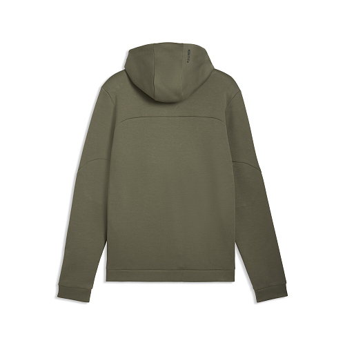 Мужская толстовка PUMA TECH Full-Zip Hoodie цвет зеленый арт