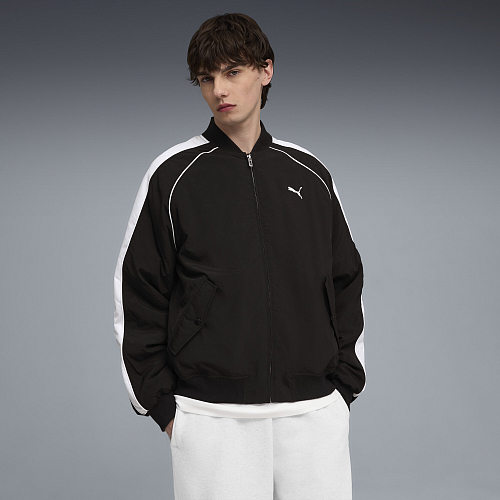 Мужская олимпийка PUMA T7 Bomber цвет черный арт 63502201 - купить