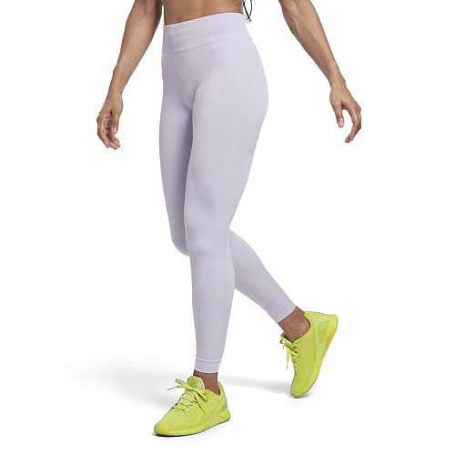 Женские легинсы Reebok YOGA HR SEAMLESS TIGHT цвет фиолетовый арт ...