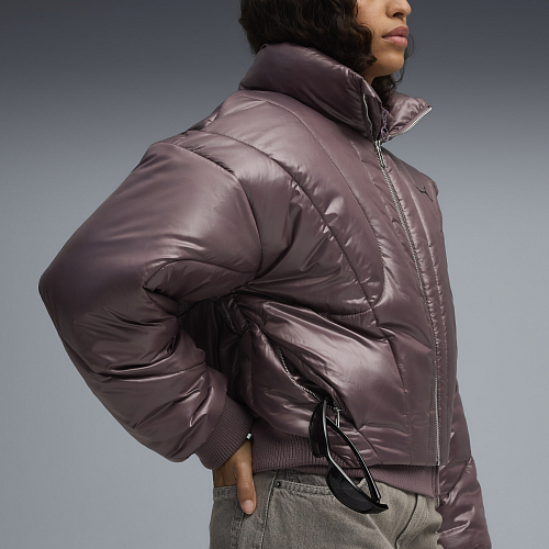 Женская куртка PUMA Dare to Puffer Jacket цвет фиолетовый арт