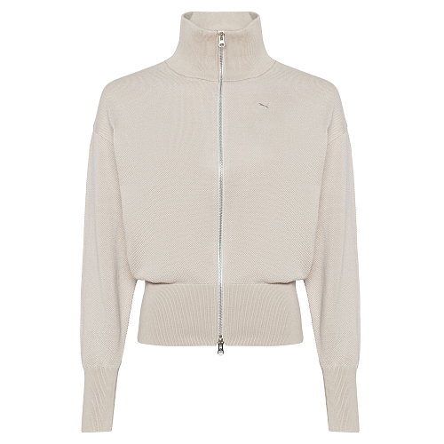 ゆか Женская олимпийка PUMA YONA Full-Zip Cardigan цвет бежевый арт