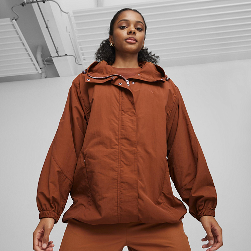 Женская куртка PUMA YONA Jacket цвет коричневый арт 62401981 