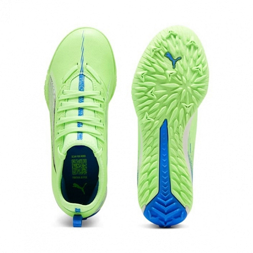 Детские бутсы PUMA ULTRA 5 MATCH TT + Mid Jr цвет зеленый арт