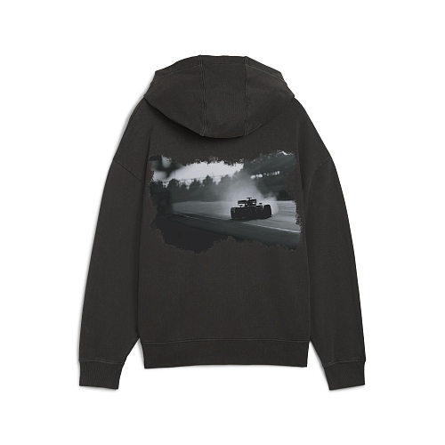Мужская толстовка PUMA F1 Graphic Fullzip Hoodie цвет серый арт