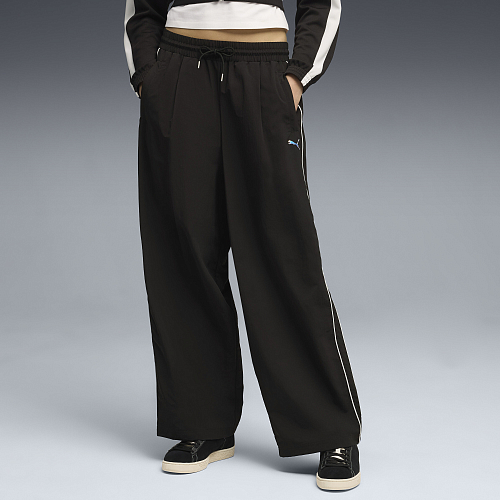 Женские брюки PUMA T7 Woven Track Pants op цвет черный арт