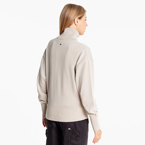 Женская олимпийка PUMA YONA Full-Zip Cardigan цвет бежевый арт