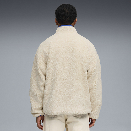 Мужская олимпийка PUMA Reversible Sherpa Jacket цвет бежевый арт