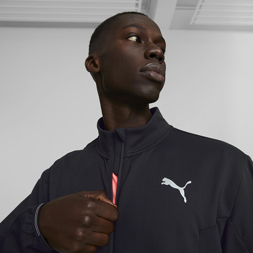 Мужская ветровка PUMA RUN CLOUDSPUN FULL ZIP цвет черный